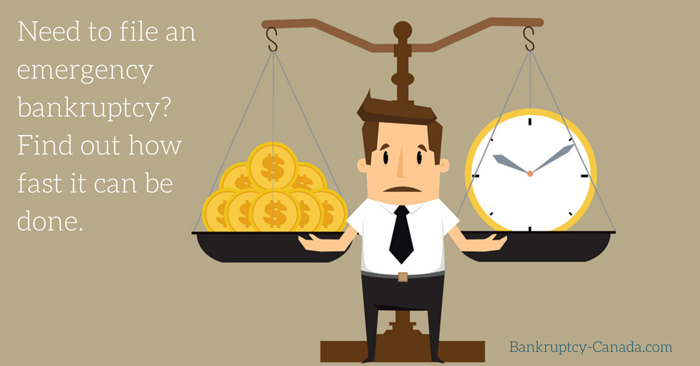 Need To File Bankruptcy Quickly How Fast Can It Be Filed Bankruptcy Canada